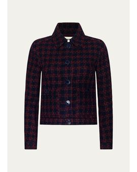 L'AGENCE Nyx Tweed Crop Jacket