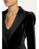 L'AGENCE Philippa Strong-Shoulder Tuxedo Blazer - 5