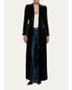 L'AGENCE Raini Velvet Shawl-Collar Maxi Coat - 4