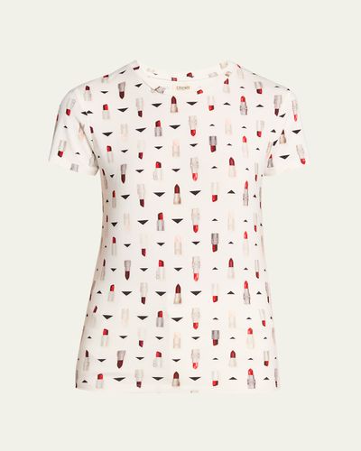 L'Agence Ressi Fitted Crewneck T-Shirt