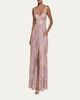 L'Agence Rosette Paisley-Print Sweetheart Maxi Dress - 2