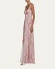 L'Agence Rosette Paisley-Print Sweetheart Maxi Dress - 4