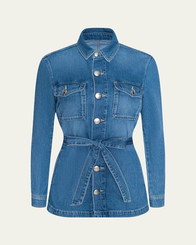 L'Agence Samaya Denim Safari Jacket