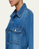 L'Agence Samaya Denim Safari Jacket - 5