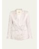 L'AGENCE Sena Double-Breasted Silk Blazer - 1