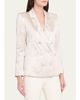 L'AGENCE Sena Double-Breasted Silk Blazer - 4
