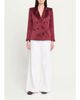 L'AGENCE Sena Silk Double-Breasted Blazer - 2