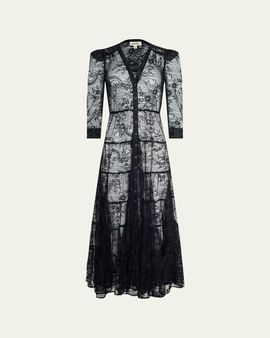 L'Agence Seraoguba Kace Tiered Maxi Dress