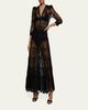 L'Agence Seraphina Lace Tiered Maxi Dress - 2
