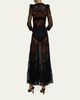 L'Agence Seraphina Lace Tiered Maxi Dress - 3