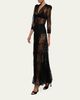 L'Agence Seraphina Lace Tiered Maxi Dress - 4
