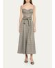 L'AGENCE Sonya Plaid Bustier Top - 2