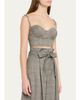 L'AGENCE Sonya Plaid Bustier Top - 4
