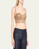 L'Agence Sonya Satin Bralette Bustier Top - 4