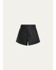 L'AGENCE Virelle Braided-Waistband Faux-Leather Shorts - 1