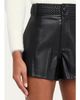 L'AGENCE Virelle Braided-Waistband Faux-Leather Shorts - 5
