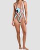 L'AGENCE Women's Abstract Swirl Lisa One-Piece Swimsuit - 2