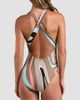 L'AGENCE Women's Abstract Swirl Lisa One-Piece Swimsuit - 3