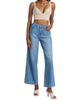 L'AGENCE Women's Alicent Sneaker High-Rise Wide-Leg Jeans - 2