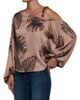 L'AGENCE Women's Asami Printed Chain-Shoulder Satin Blouse - 3