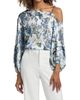 L'AGENCE Women's Asami Printed Chain One-Shoulder Blouse - 3