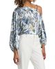 L'AGENCE Women's Asami Printed Chain One-Shoulder Blouse - 4