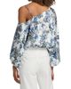 L'AGENCE Women's Asami Printed Chain One-Shoulder Blouse - 5