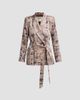 L'AGENCE Women's Aven Houndstooth Wrap Blazer - 1