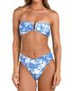 L'AGENCE Women's Baroque Krysta Printed Bandeau Bikini Top - 3
