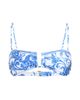 L'AGENCE Women's Baroque Krysta Printed Bandeau Bikini Top - 7
