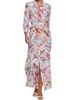 L'AGENCE Women's Cameron Postcard-Print Silk Shirtdress - 2