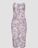 L'AGENCE Women's Caprice Butterfly Wing-Print Ruched Midi Dress - 1