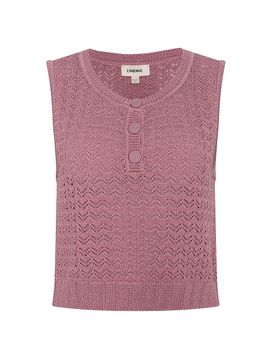 L'AGENCE Women's Carven Pointelle-Knit Tank