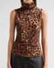 L'AGENCE Women's Ceci Leopard-Print Sleeveless Top - 5