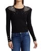 L'AGENCE Women's Cesca Crystal Knit Crewneck Sweater - 3