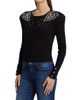 L'AGENCE Women's Cesca Crystal Knit Crewneck Sweater - 4