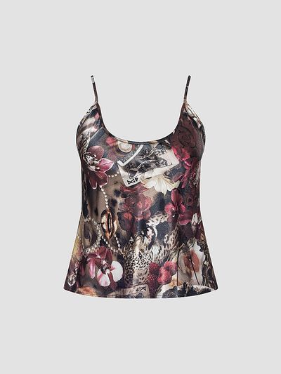 L'AGENCE Women's Charmy U-Neck Cami Top
