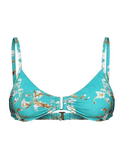 L'AGENCE Women's Cherry Blossoms Yazmin Bikini Top