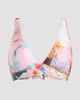 L'AGENCE Women's Colorful Palm Lexi Bikini Top - 5