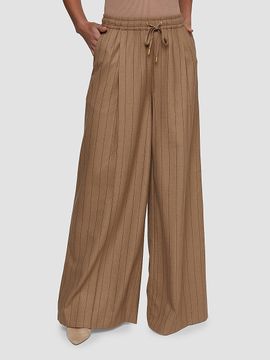 L'AGENCE Women's Connie Pinstripe Wide-Leg Trousers