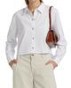 L'AGENCE Women's Cosette Crop High-Low Shirt - 3