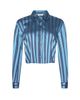 L'AGENCE Women's Cosette Striped Satin Shirt - 1