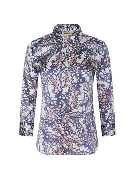 L'AGENCE Women's Dani Butterfly-Print Silk Button-Front Shirt