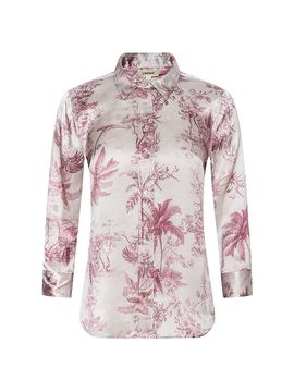 L'AGENCE Women's Dani Toile Silk Shirt