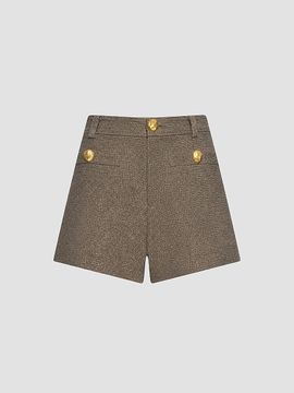 L'AGENCE Women's Dionne Textured Cotton-Blend Shorts