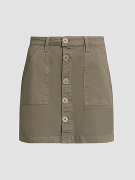 L'AGENCE Women's Dora Cotton Mini Skirt