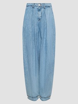 L'AGENCE Women's Elias High-Rise Convertible Wide-Leg Jeans