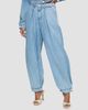 L'AGENCE Women's Elias High-Rise Convertible Wide-Leg Jeans - 4