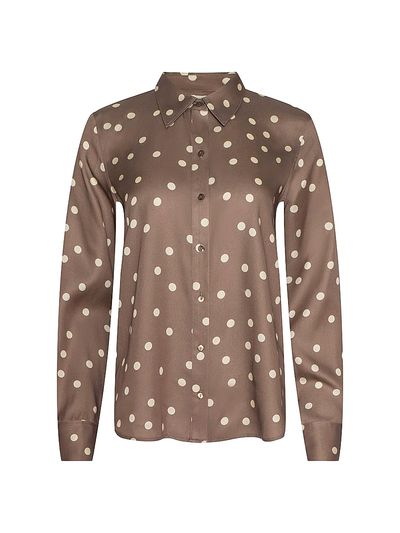 L'AGENCE Women's Ellery Polka Dot Blouse