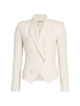 L'AGENCE Women's Emerson Structured Linen Blazer